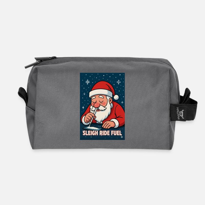 Santas Schlitten-Turbo - Recycelte Kulturtasche - Anthrazit