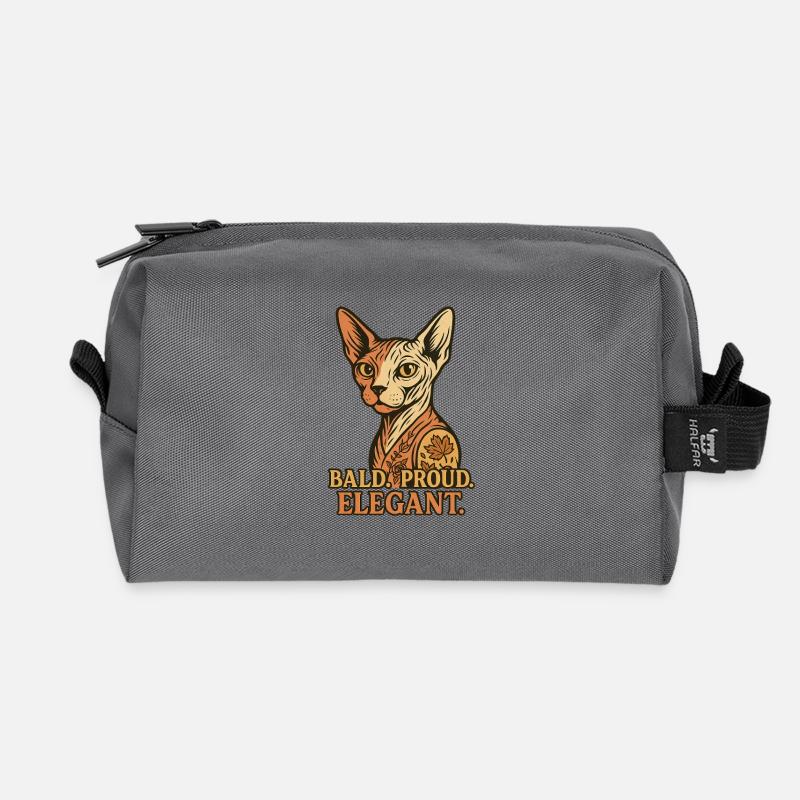 Sphynx Cat - Recycelte Kulturtasche - Anthrazit