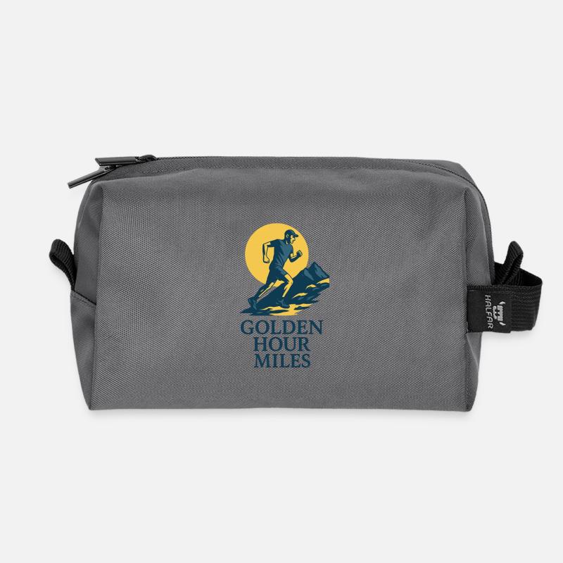 Golden Hour Miles Trailrunner - Recycelte Kulturtasche - Anthrazit