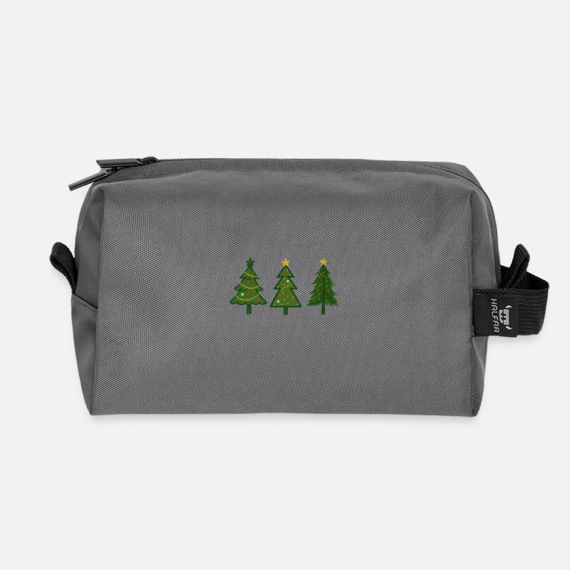 Weihnachtsbaum Christbaum Tannenbaum - Recycelte Kulturtasche - Anthrazit
