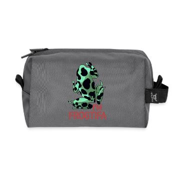 Ich bin Frogtifa - Recycelte Kulturtasche - Anthrazit - Vorne