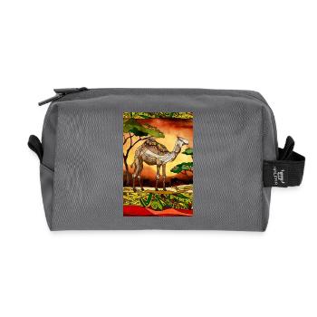Chameau - Trousse de toilette en tissu recyclé - anthracite - Devant