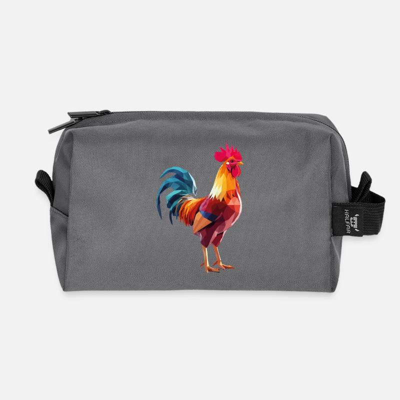 Hahnp1 - Recycled Toiletry Zip Bag - anthracite