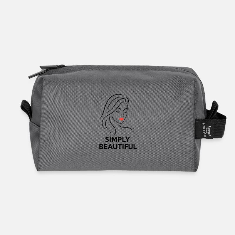 Simply_Beautiful - Recycled Toiletry Zip Bag - anthracite
