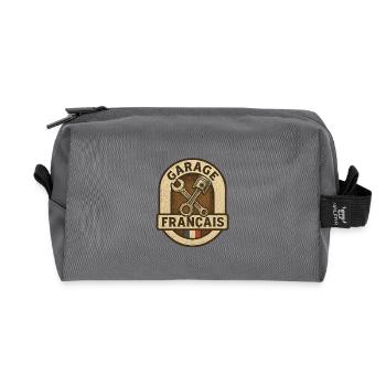 Garage Français Pistons Vintage - Trousse de toilette en tissu recyclé - anthracite - Devant