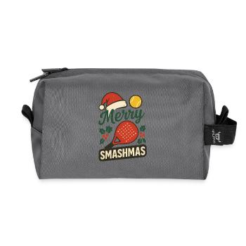 Merry Smashmas Padel Style - Trousse de toilette en tissu recyclé - anthracite - Devant