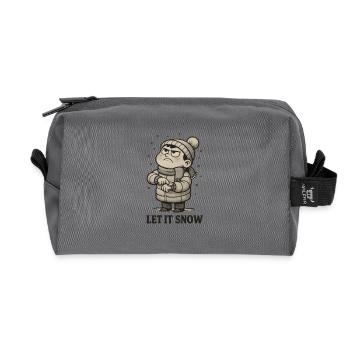 Let It Snow Already! - Recycelte Kulturtasche - Anthrazit - Vorne