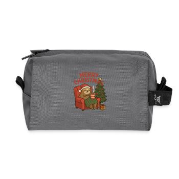 Gemütliches Weihnachtsfauli im Sessel - Recycelte Kulturtasche - Anthrazit - Vorne