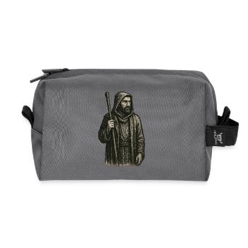 Mystischer Hirte – Dunkle Vintage Illustration - Recycelte Kulturtasche - Anthrazit - Vorne