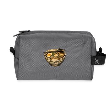 Nouilles ramen - Trousse de toilette en tissu recyclé - anthracite - Devant