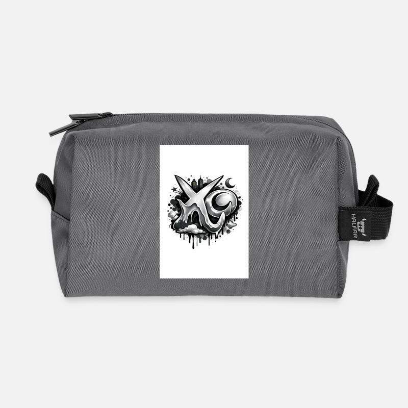 XO - Trousse de toilette en tissu recyclé - anthracite