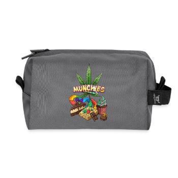 Fringales - Trousse de toilette en tissu recyclé - anthracite - Devant