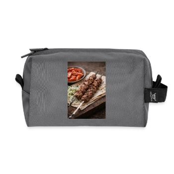 Schaschlik - Recycelte Kulturtasche - Anthrazit - Vorne
