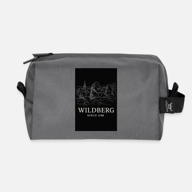 Wildberg Historische Landschaft - Recycelte Kulturtasche - Anthrazit