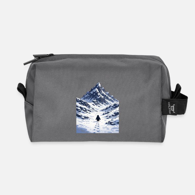 But why Penguin - Recycled Toiletry Zip Bag - anthracite