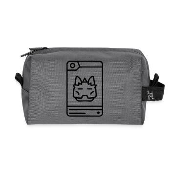 Carte de collection - Trousse de toilette en tissu recyclé - anthracite - Devant