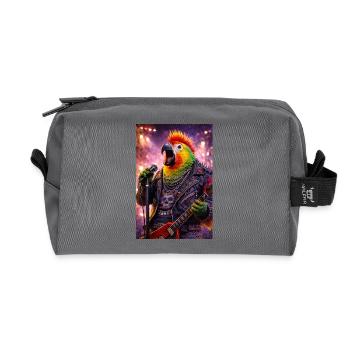 RockyZoo11 - Recycled Toiletry Zip Bag - anthracite - Front
