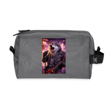 RockyZoo5 - Recycled Toiletry Zip Bag - anthracite - Front