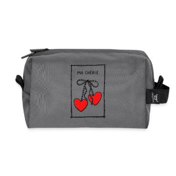 Ma Chérie Herzenkette - Recycelte Kulturtasche - Anthrazit - Vorne
