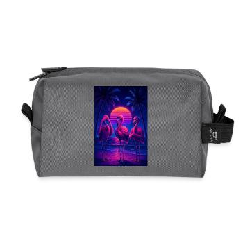RockyZoo25 - Recycled Toiletry Zip Bag - anthracite - Front