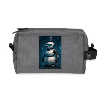 RockyZoo21 - Recycled Toiletry Zip Bag - anthracite - Front