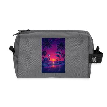 RockyZoo23 - Recycled Toiletry Zip Bag - anthracite - Front