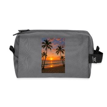 RockyZoo28 - Recycled Toiletry Zip Bag - anthracite - Front