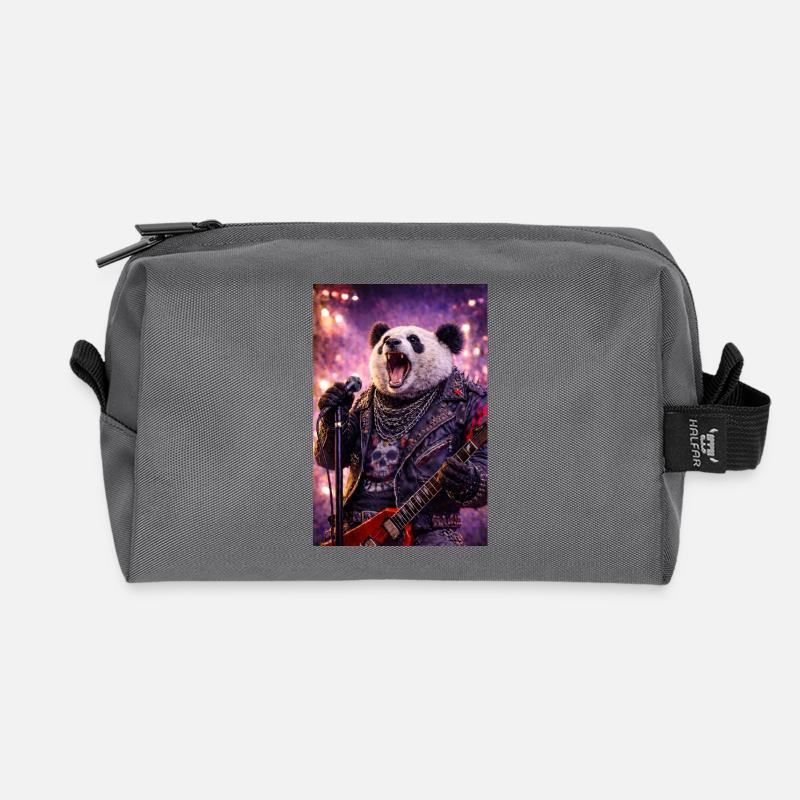 RockyZoo35 - Recycled Toiletry Zip Bag - anthracite