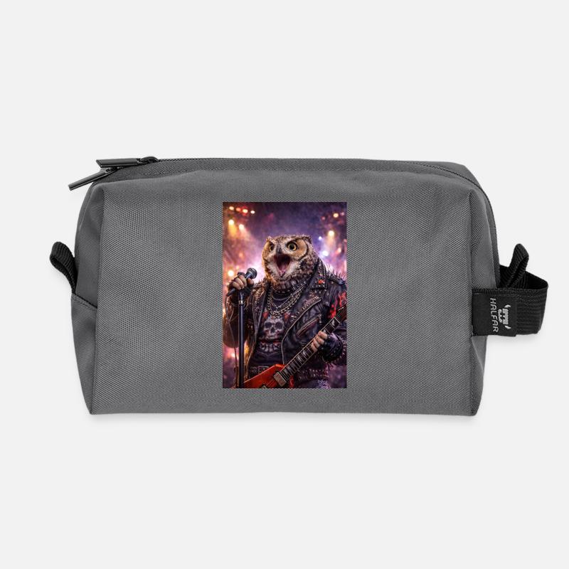 RockyZoo49 - Recycled Toiletry Zip Bag - anthracite
