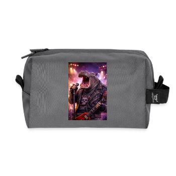 RockyZoo50 - Recycled Toiletry Zip Bag - anthracite - Front