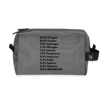 Human body - Trousse de toilette en tissu recyclé - anthracite - Devant