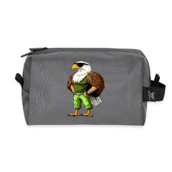 Aigle Cool - Trousse de toilette en tissu recyclé - anthracite - Devant