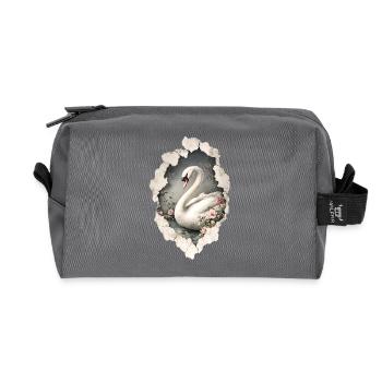 cygne - Trousse de toilette en tissu recyclé - anthracite - Devant