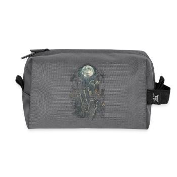 Friedhof Goth Humor - Recycelte Kulturtasche - Anthrazit - Vorne