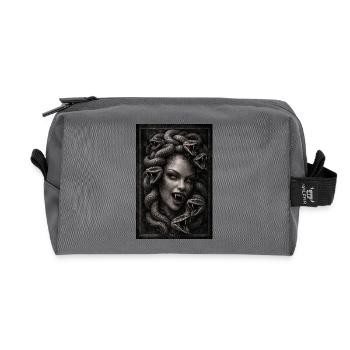 Medusa - Recycled Toiletry Zip Bag - anthracite - Front