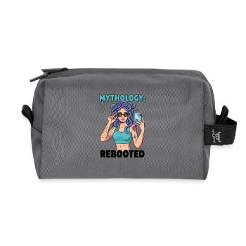 Modern Medusa Mythology Rebooted - Recycled Toiletry Zip Bag - anthracite - Front