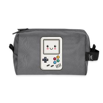 Cute Game Console - Recycled Toiletry Zip Bag - anthracite - Front