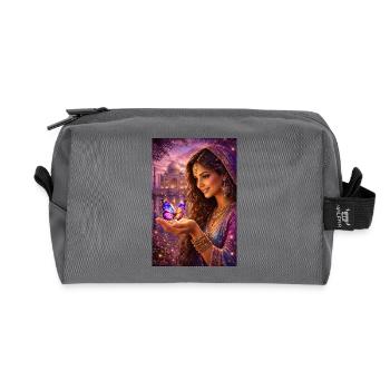 Princesse Papillon Mystique - Trousse de toilette en tissu recyclé - anthracite - Devant