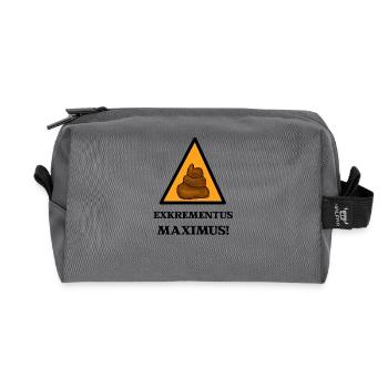 Excrementus Maximus ! Drôles de sorts enfants - Trousse de toilette en tissu recyclé - anthracite - Devant
