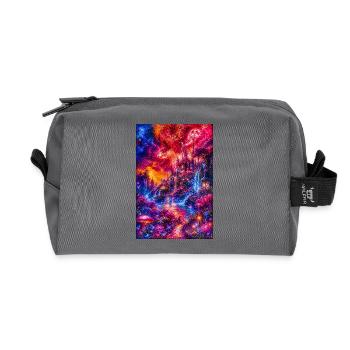 Chromatische Schloss-Traumlandschaft - Recycelte Kulturtasche - Anthrazit - Vorne