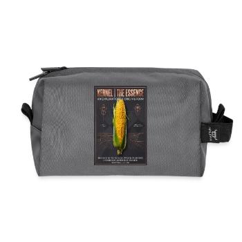 Kernel Essence: Origin & Form - Recycled Toiletry Zip Bag - anthracite - Front