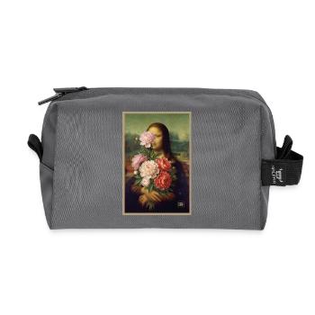 Mona Bouquet Floral - Recycelte Kulturtasche - Anthrazit - Vorne