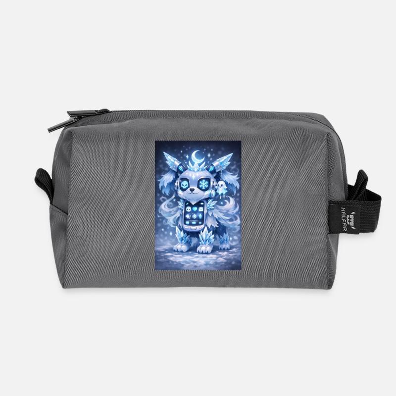 Eis-Kristall Robo-Hund - Recycelte Kulturtasche - Anthrazit