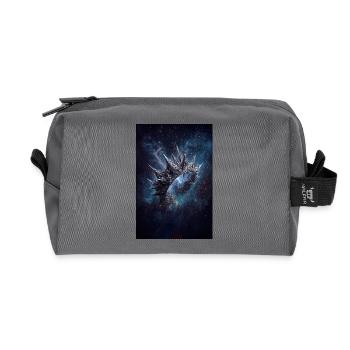 Spiked Nebula Crown - Recycled Toiletry Zip Bag - anthracite - Front