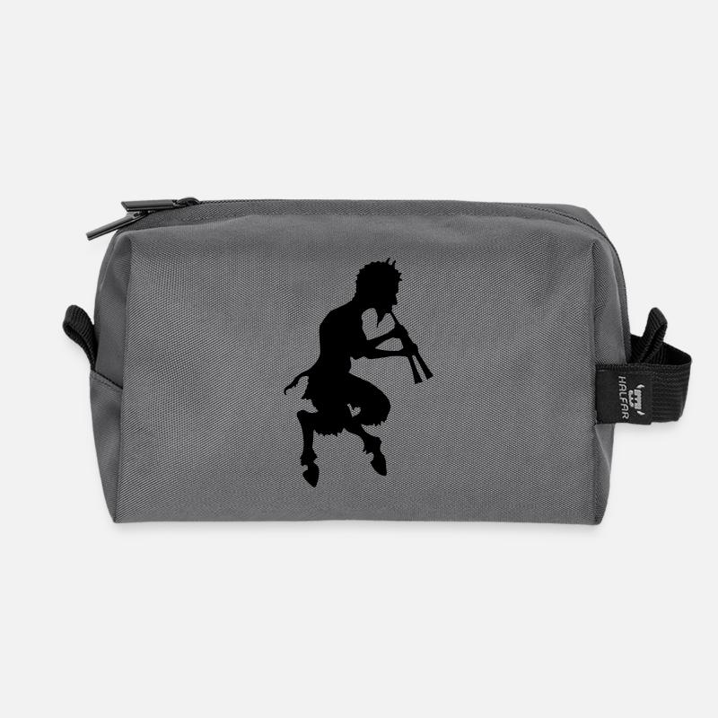 pan faun teufel devil - Recycelte Kulturtasche - Anthrazit