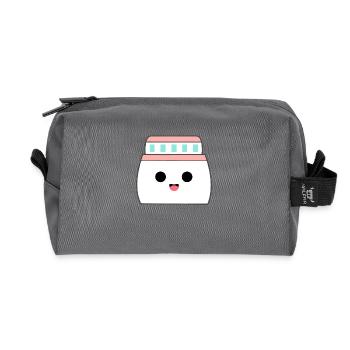 Croisière en bateau de croisière Kawaii - Trousse de toilette en tissu recyclé - anthracite - Devant
