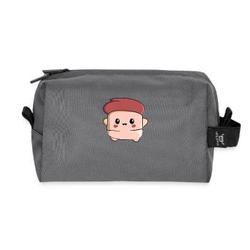 Kawaii Daumen Mensch mit roten Haaren Design - Recycelte Kulturtasche - Anthrazit - Vorne