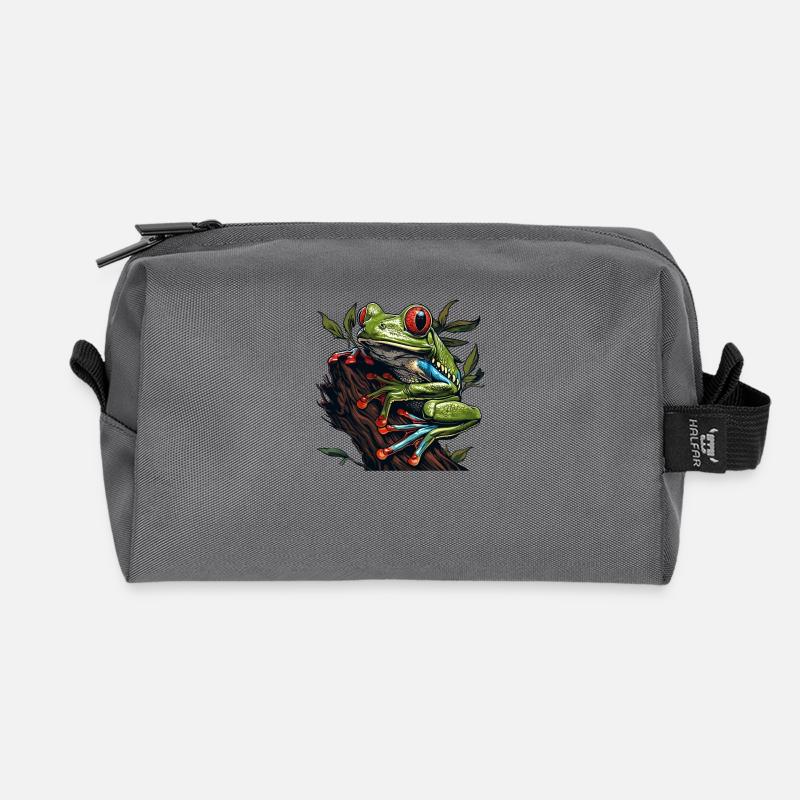 Tree Frog Baumfrösche Baumfrosch - Recycelte Kulturtasche - Anthrazit
