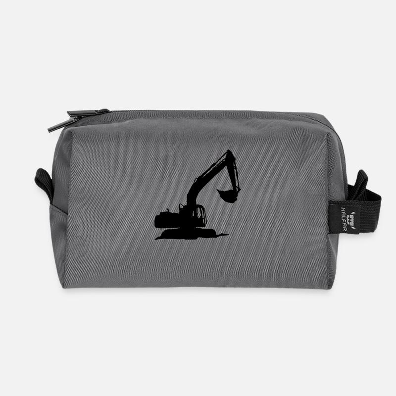 bagger - Recycelte Kulturtasche - Anthrazit