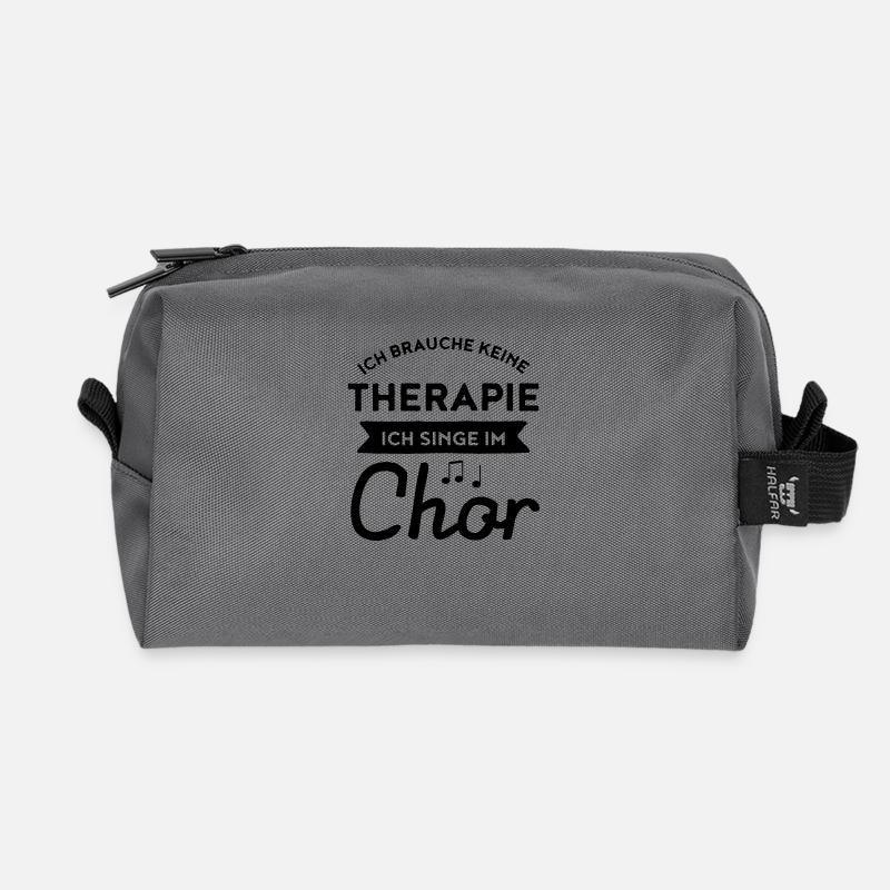 Therapie - Chor - Recycelte Kulturtasche - Anthrazit